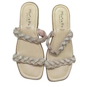 MARIELLA Light Tan Braided Sandals - sz 11